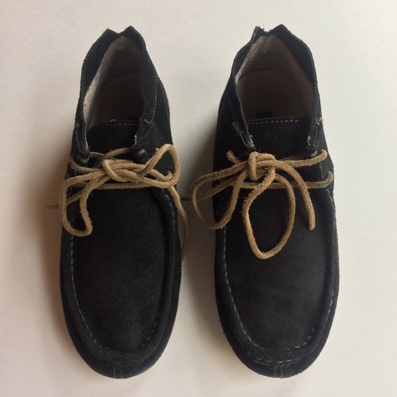 OluKai Shoes - Olukai Poko Boots Womens 6 Black Ankle Chukka Suede Leather